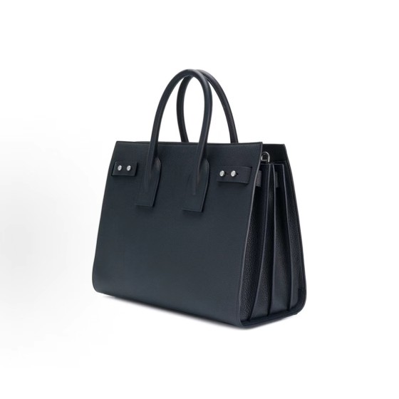 Yves Saint Laurent YSL Sac De Jour Large capacity cowhide single-shoulder crossbody handbag for women in blue